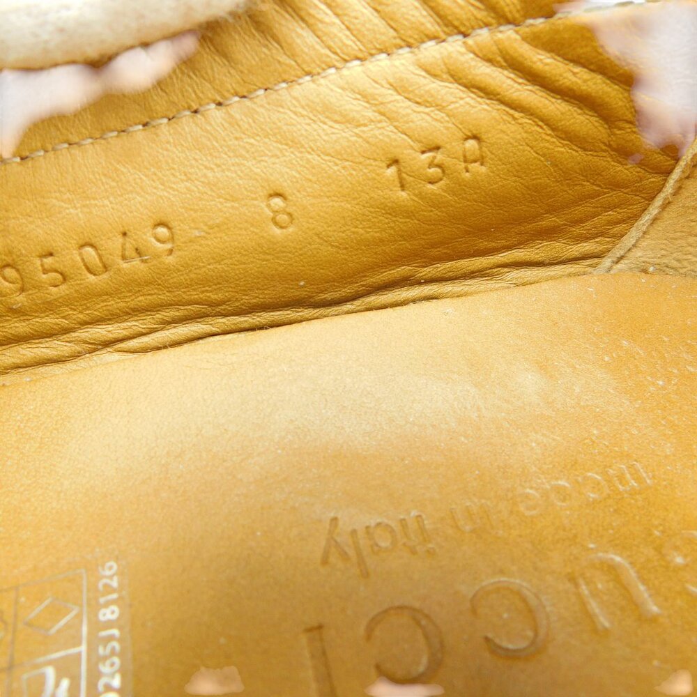 GUCCI GG Logo Monogram White Leather Signature Horse Bit Slip-on Boat Shoes 8 UK - Picture 11 of 11